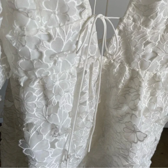 $230 NWT White For Love And Lemons “Leighton” Mini Dress Sz 2X - Picture 5 of 12